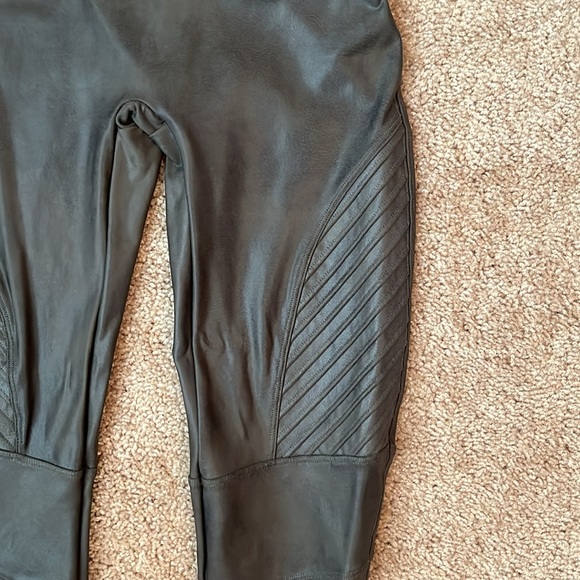 Spanx Faux Leather Moto Leggings - Picture 3 of 7